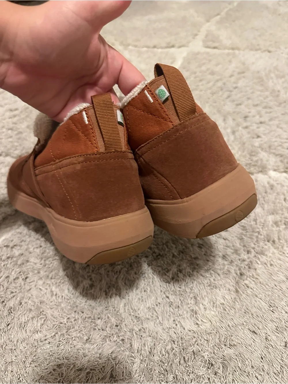 Stio Colter Boots Brown Suede Slip-On Winter Sneakers Women 9